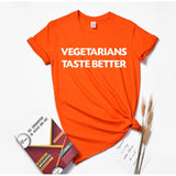 Huikoo Plus Size Women Basic Tshirt Women Summer Letter Graphic Tees Vegetarians Taste Better O Neck Casual Oversized Top