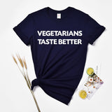 Huikoo Plus Size Women Basic Tshirt Women Summer Letter Graphic Tees Vegetarians Taste Better O Neck Casual Oversized Top